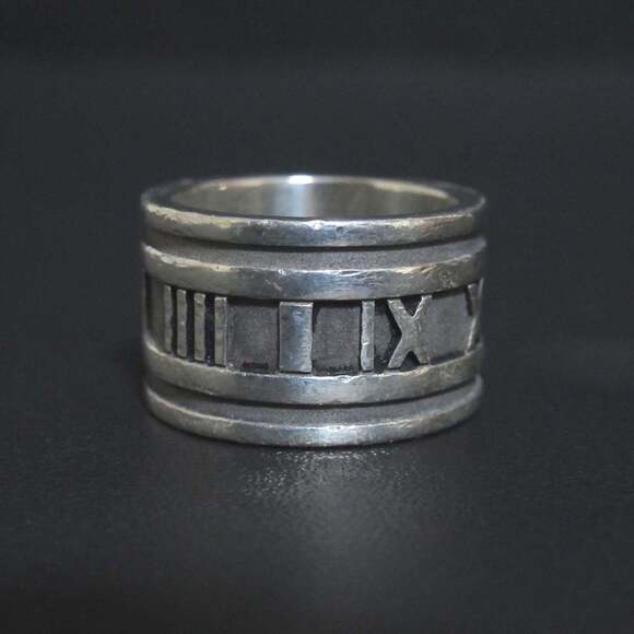 Tiffany & Co. Atlas Wide Ring 925SV Silver for Men and Women